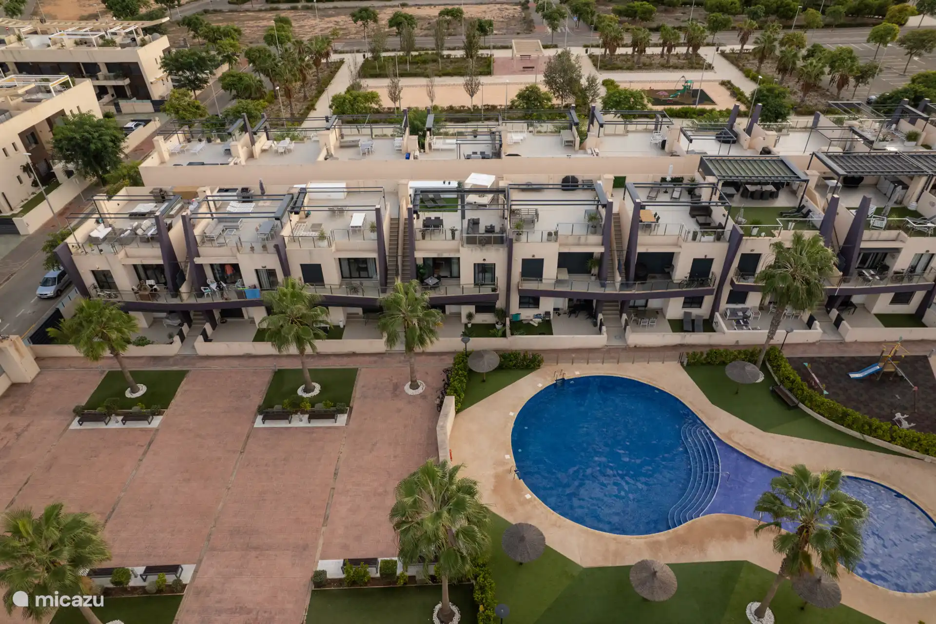 Parte del resort desde el aire