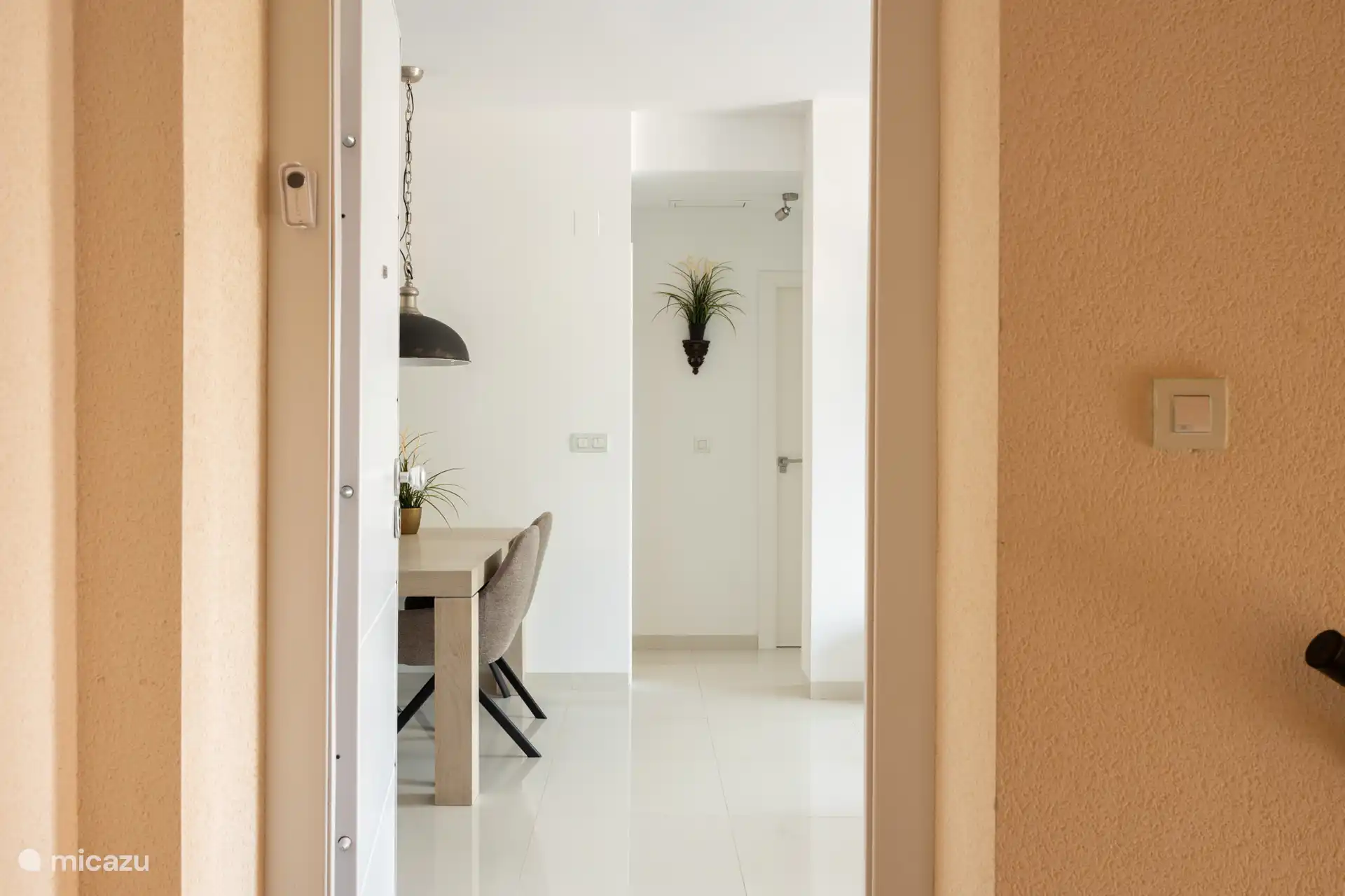 La entrada al apartamento