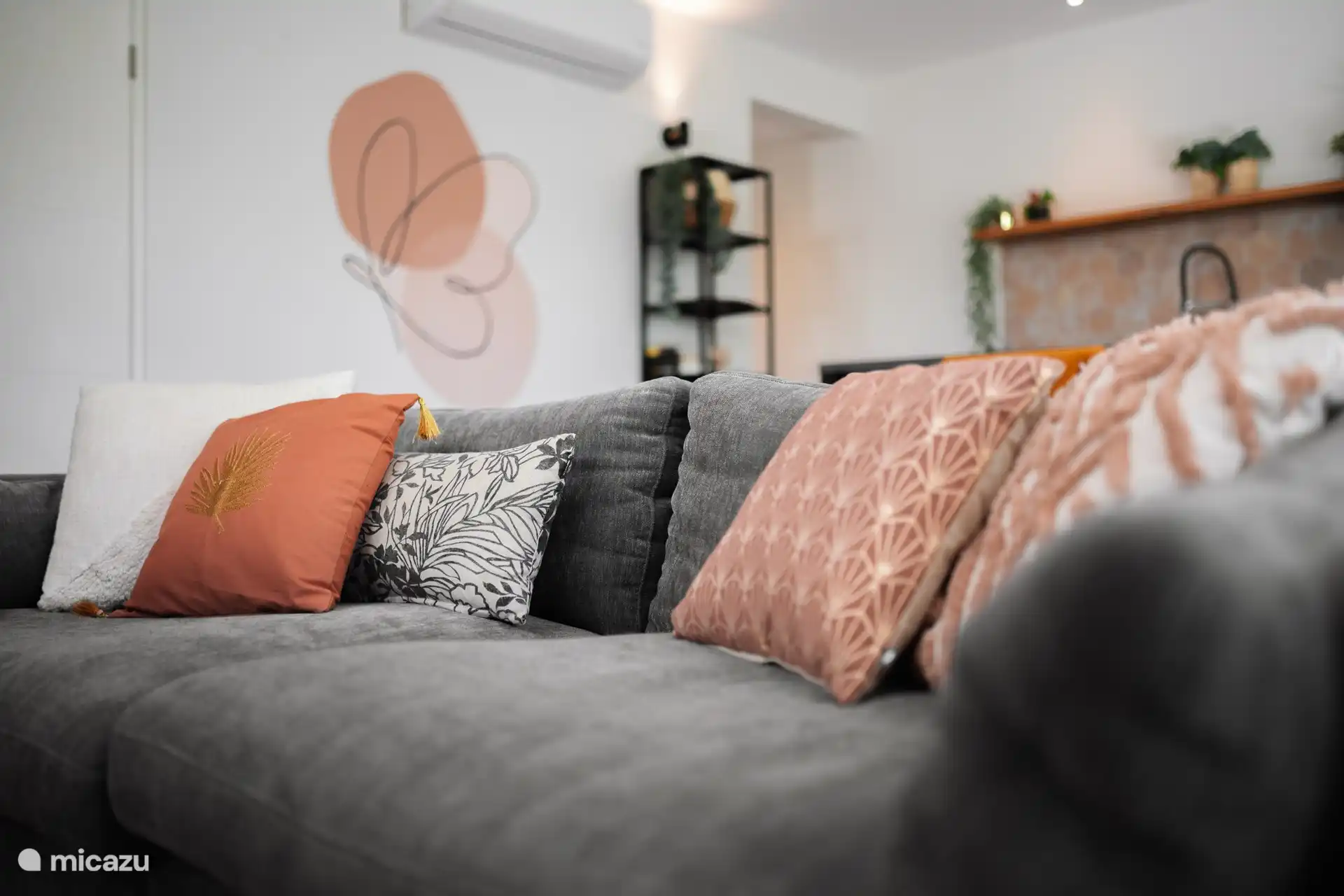 Lovely sofa in the living room.