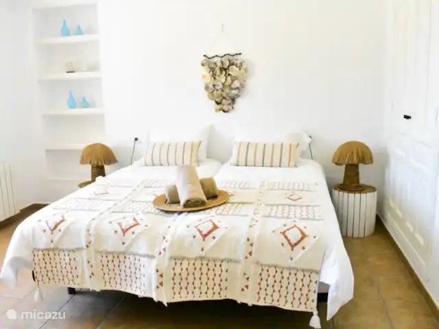 Casa la Lluca Jávea en España, Costa Blanca, Jávea - villa Dormitorio 3, con baño en suite. Con aire acondicionado