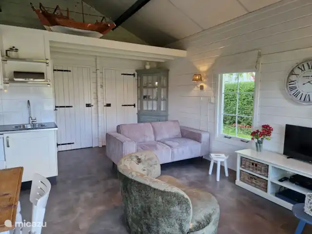 La jeune Jelle | Pays-Bas, Frise, Terherne - cabane en bois / lodge coin salon