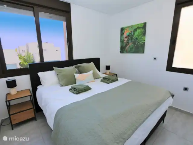 Villa avec piscine privée près de la plage | Espagne, Murcia, San Pedro del Pinatar - villa Chambre avec lit double