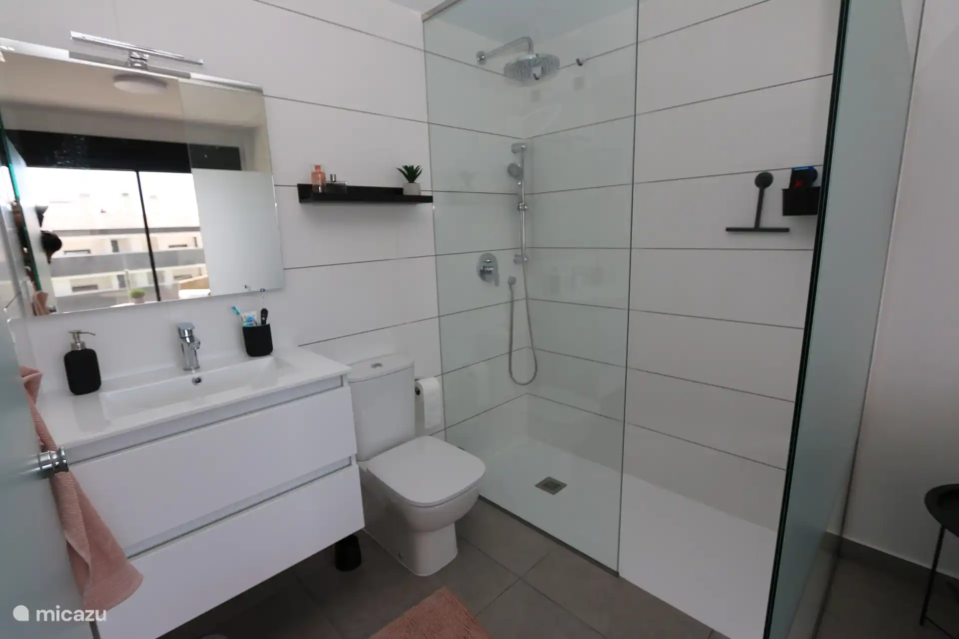 Salle de bain avec douche à l’italienne