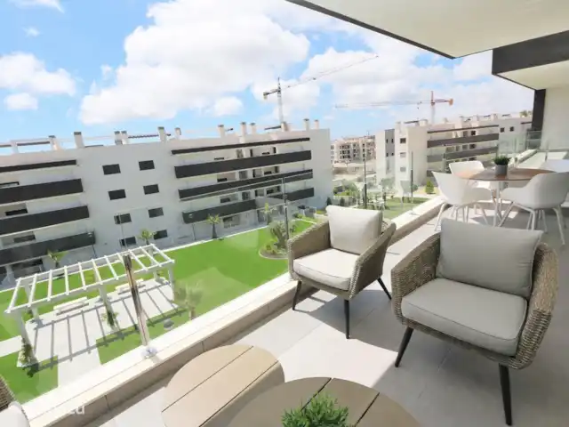 Zonnig appartement in Villamartin huren in Spanje, Costa Blanca, Villamartin - appartement Uitzicht vanaf het balkon
