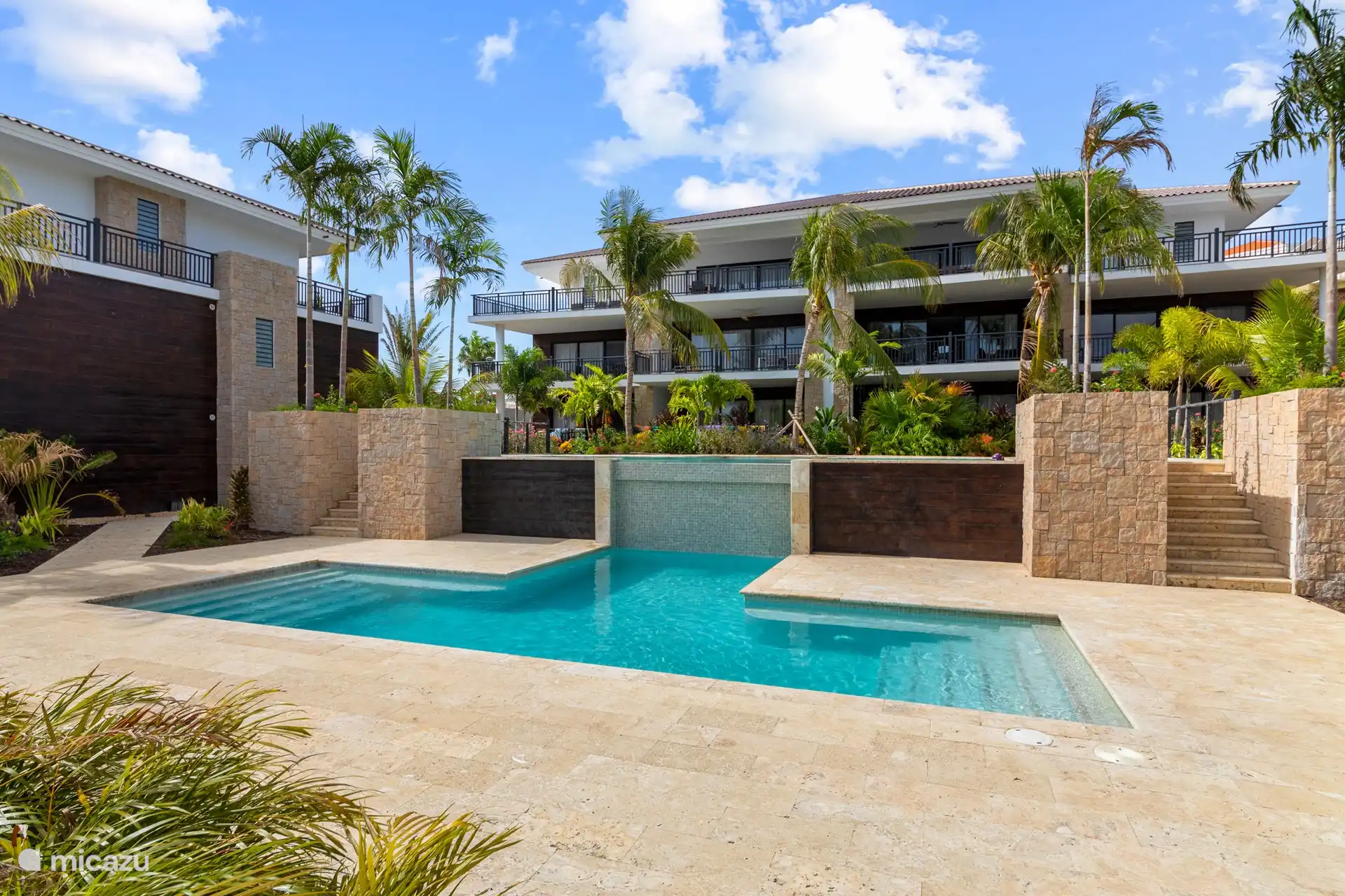 The complex has two beautiful swimming pools!
