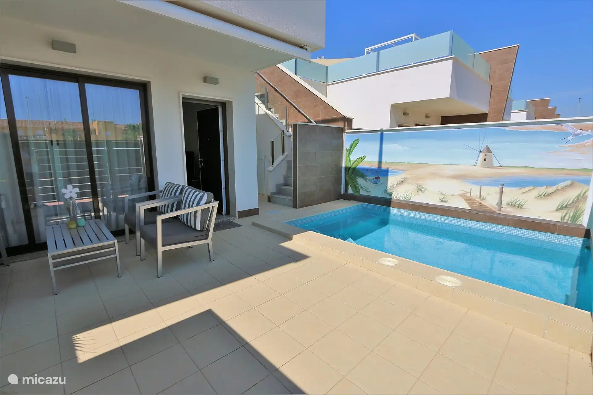 Moderner Bungalow mit privatem Pool  in Spanien, Murcia, San Pedro del Pinatar - bungalow
