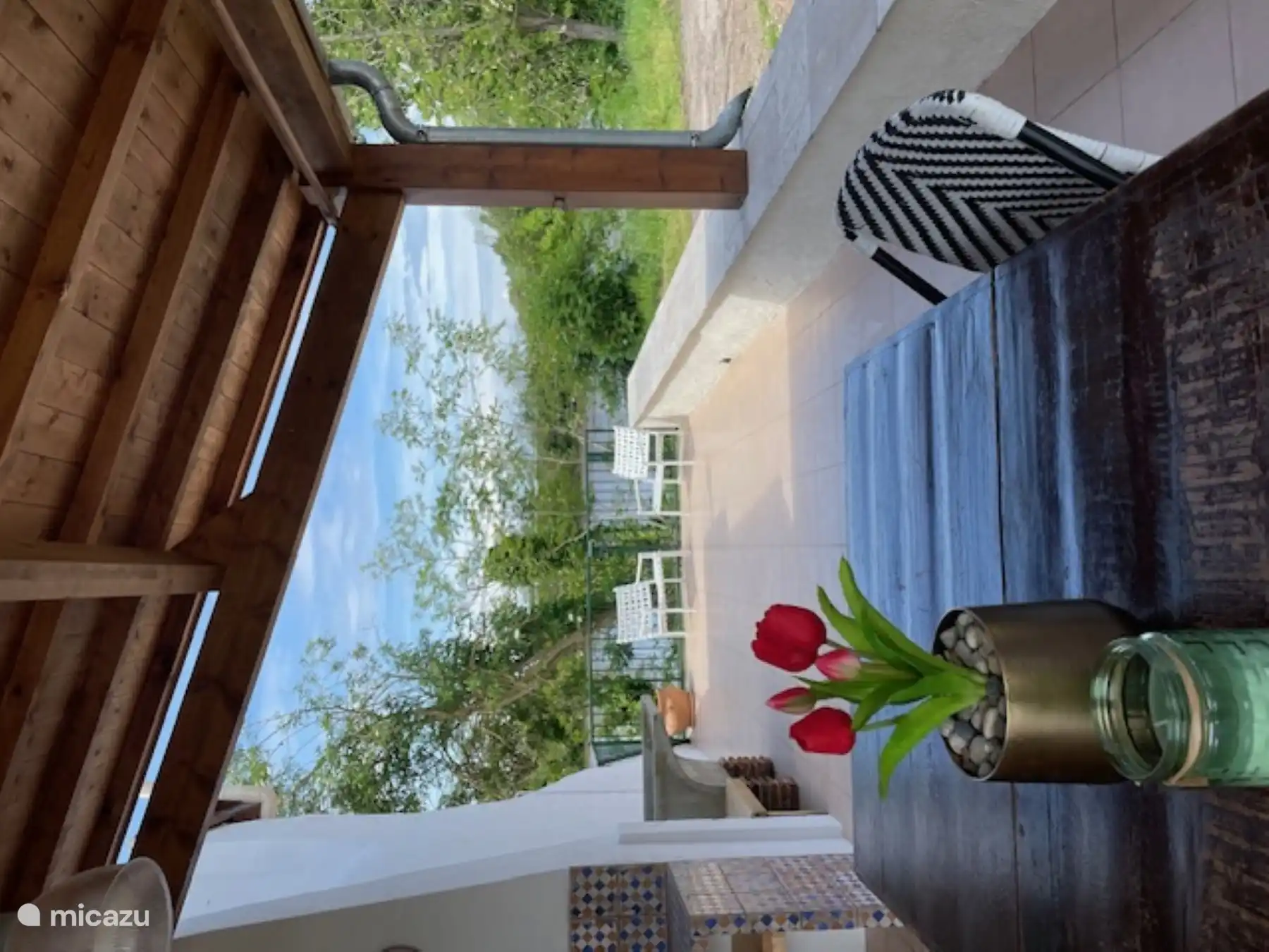 teilweise große überdachte Terrasse
