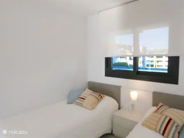 Appartement en résidence à Flamenca Village  | Espagne, Costa Blanca, Orihuela Costa - appartement Chambre avec deux lits simples