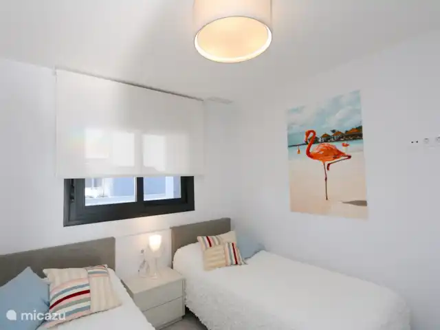 Appartement en résidence à Flamenca Village  | Espagne, Costa Blanca, Orihuela Costa - appartement Chambre avec deux lits simples