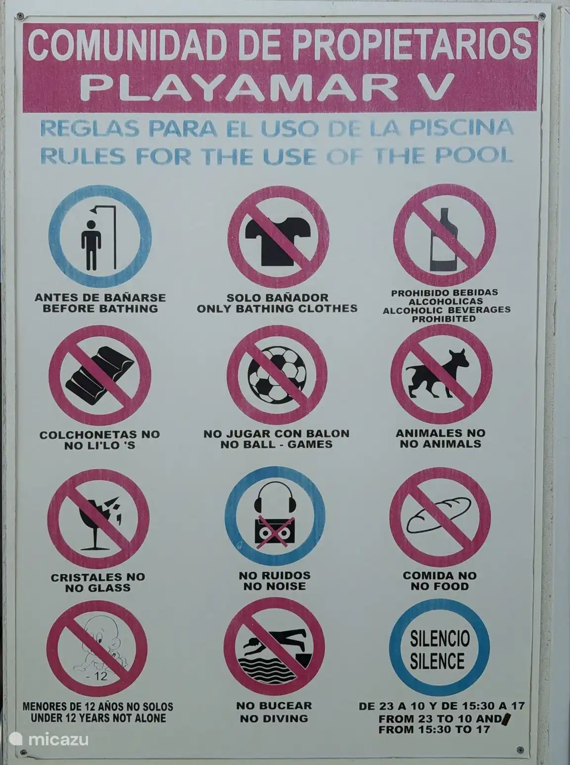 Community Pool Rules