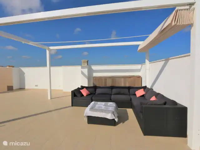 Penthouse in Pilar de la Horadada huren in Spanje, Costa Blanca, Pilar de la Horadada - penthouse Terras met loungeset