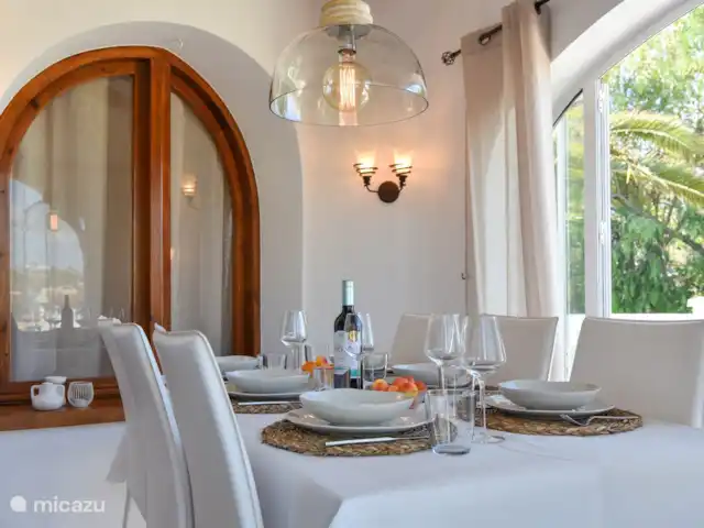 Location de Vacances Espagne, Costa Blanca, Benissa, villa - Casa La Vina Salon salle à manger à l’étage