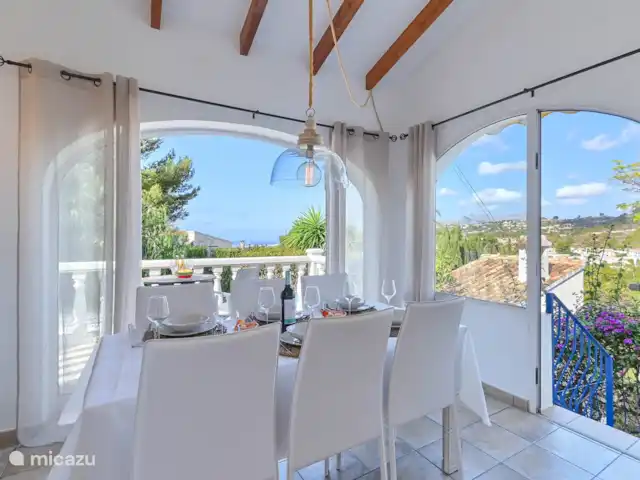 Location de Vacances Espagne, Costa Blanca, Benissa, villa - Casa La Vina Salon salle à manger à l’étage