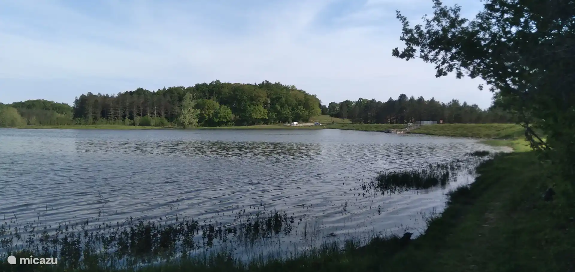 Arriving at the lake