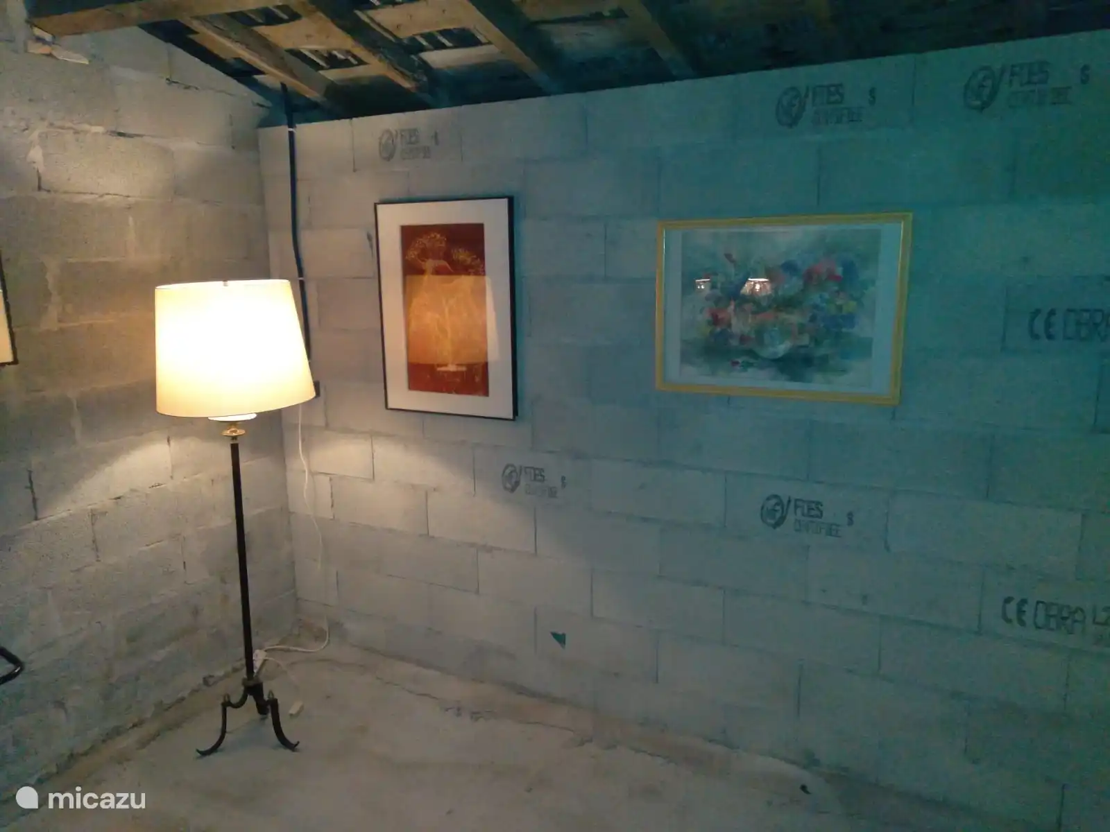 Art by Annelise Kessener on the wall