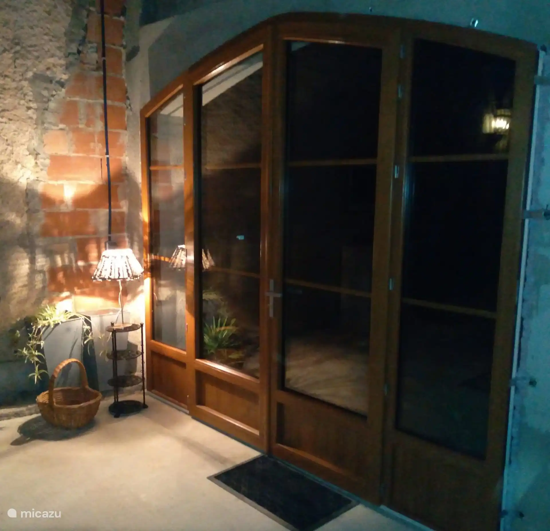 French doors from the veranda to the outside