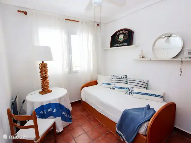 Maison de plage au bord de la mer | Espagne, Costa Blanca, Torre de la Horadada - maison de vacances Chambre avec lit simple