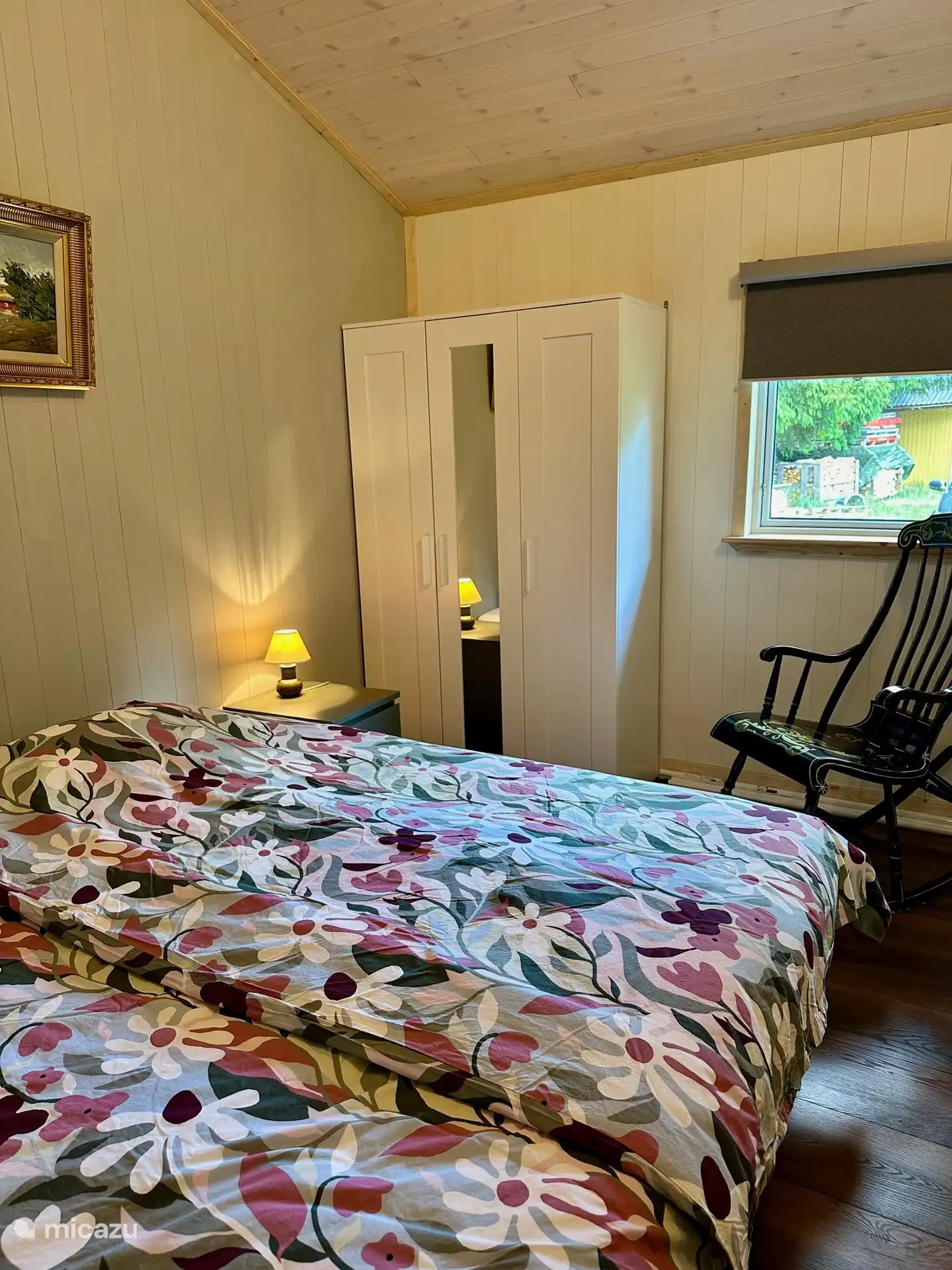 You can easily store all your clothes in the linen closet.