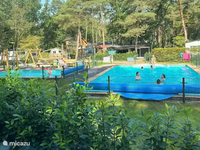 Location de Vacances Pays-Bas, Drenthe, Zuidwolde, tiny house - La chouette hulotte Piscine au camping