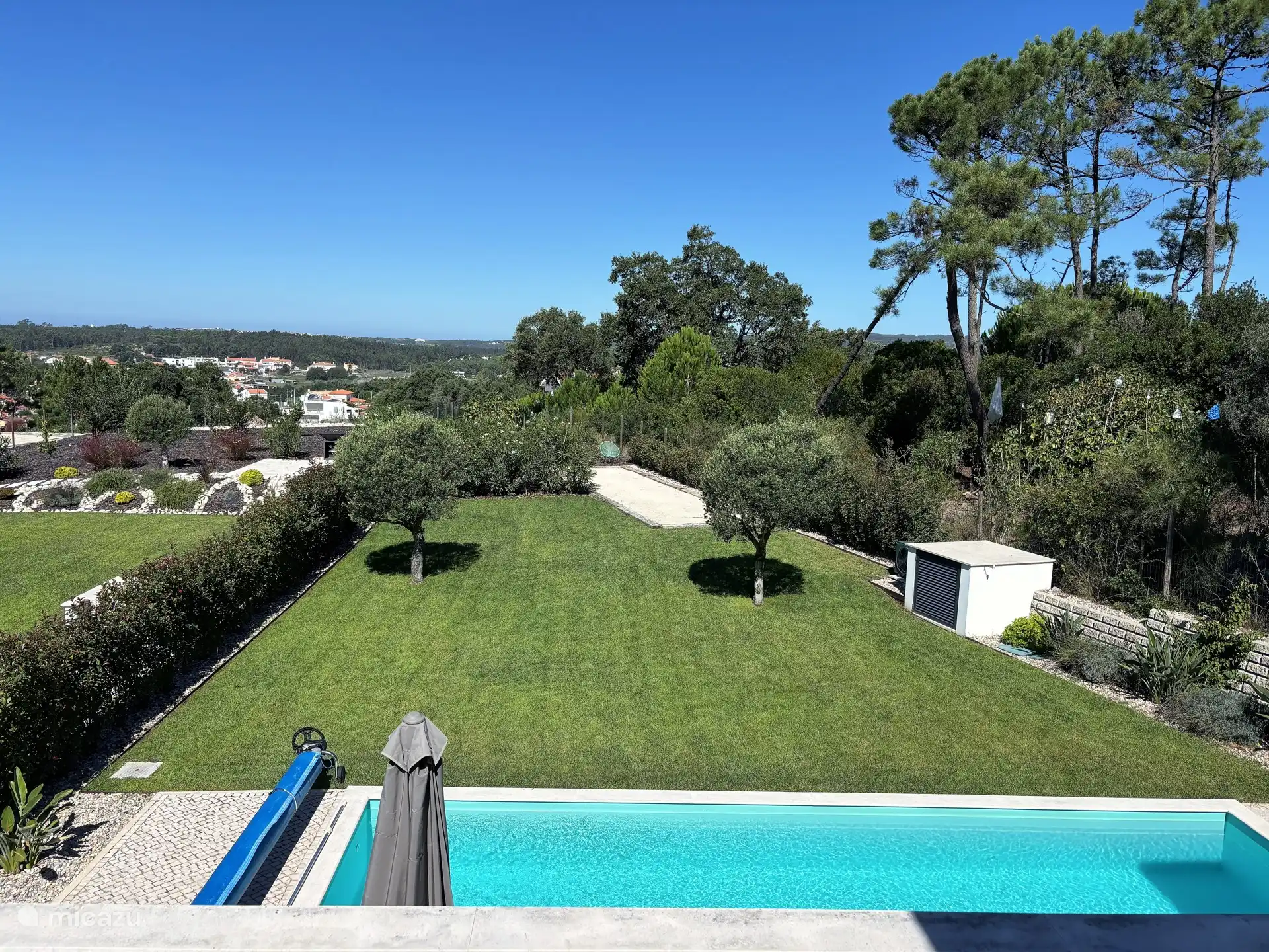 Blick auf die Terrasse oben