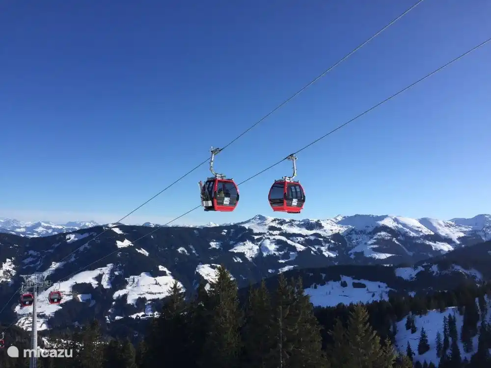 Mooie nieuwe gondel in Auffach naar de Schatzberg. Van daaruit verbindingsmogelijkheid naar het Alpbachtal.