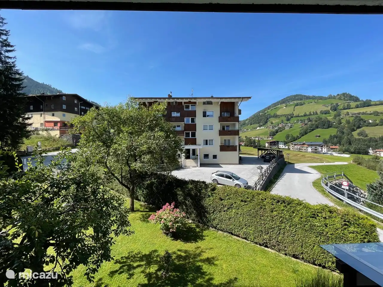 Hermosa vista desde la sala de estar.
