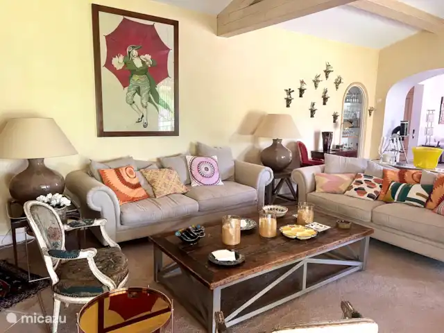 Villa Verte en Francia, Costa Azul, Grimaud - casa vacacional Salón