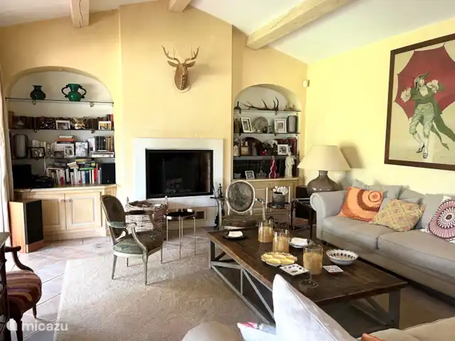 Villa Verte en Francia, Costa Azul, Grimaud - casa vacacional Salón