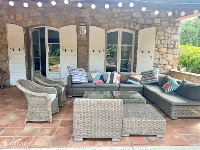 Villa Verte en Francia, Costa Azul, Grimaud - casa vacacional Salón