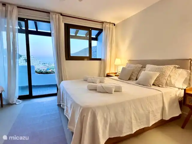 Casita Cala Llonga  | Espagne, Ibiza, Cala Llonga - maison mitoyenne Lit de maître