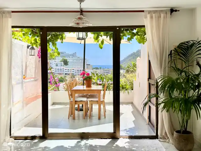 Casita Cala Llonga  | Espagne, Ibiza, Cala Llonga - maison mitoyenne Salon et terrasse