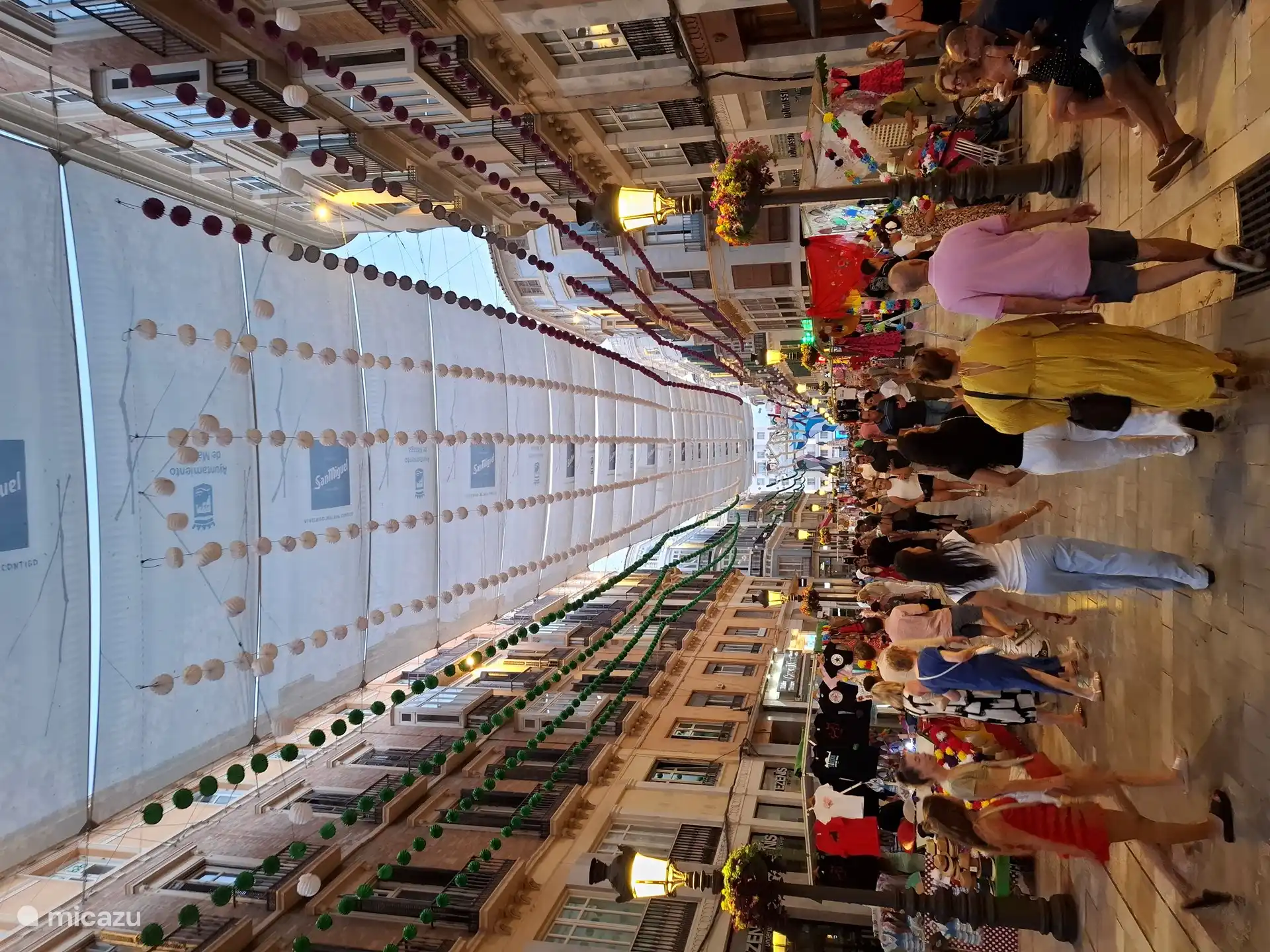 Knusse winkelstraat Larios in centrum Málaga