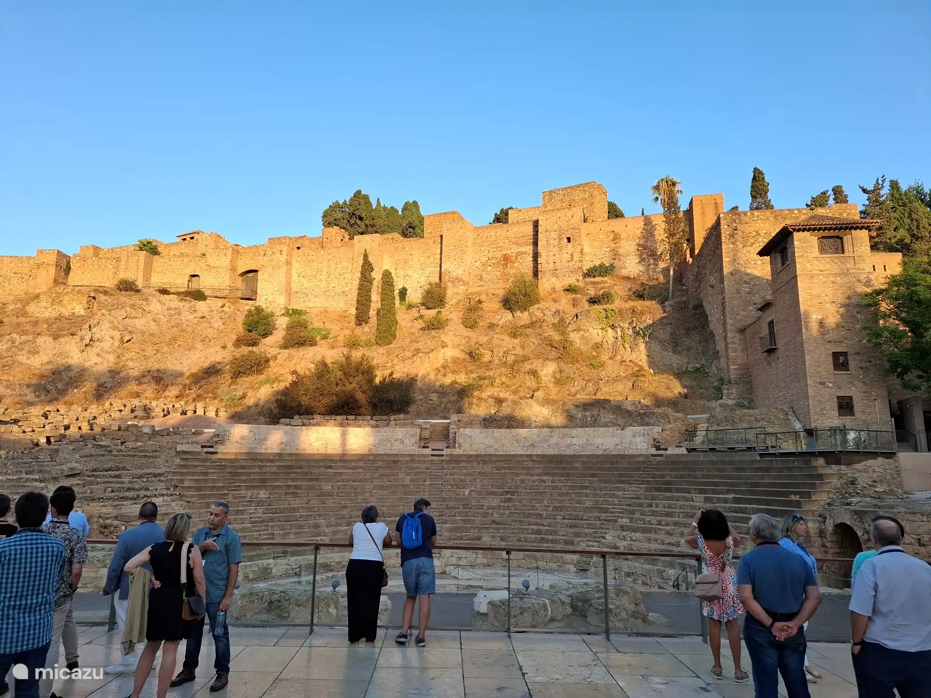 Romeins amfitheater en Arabisch monument in centrum Málaga