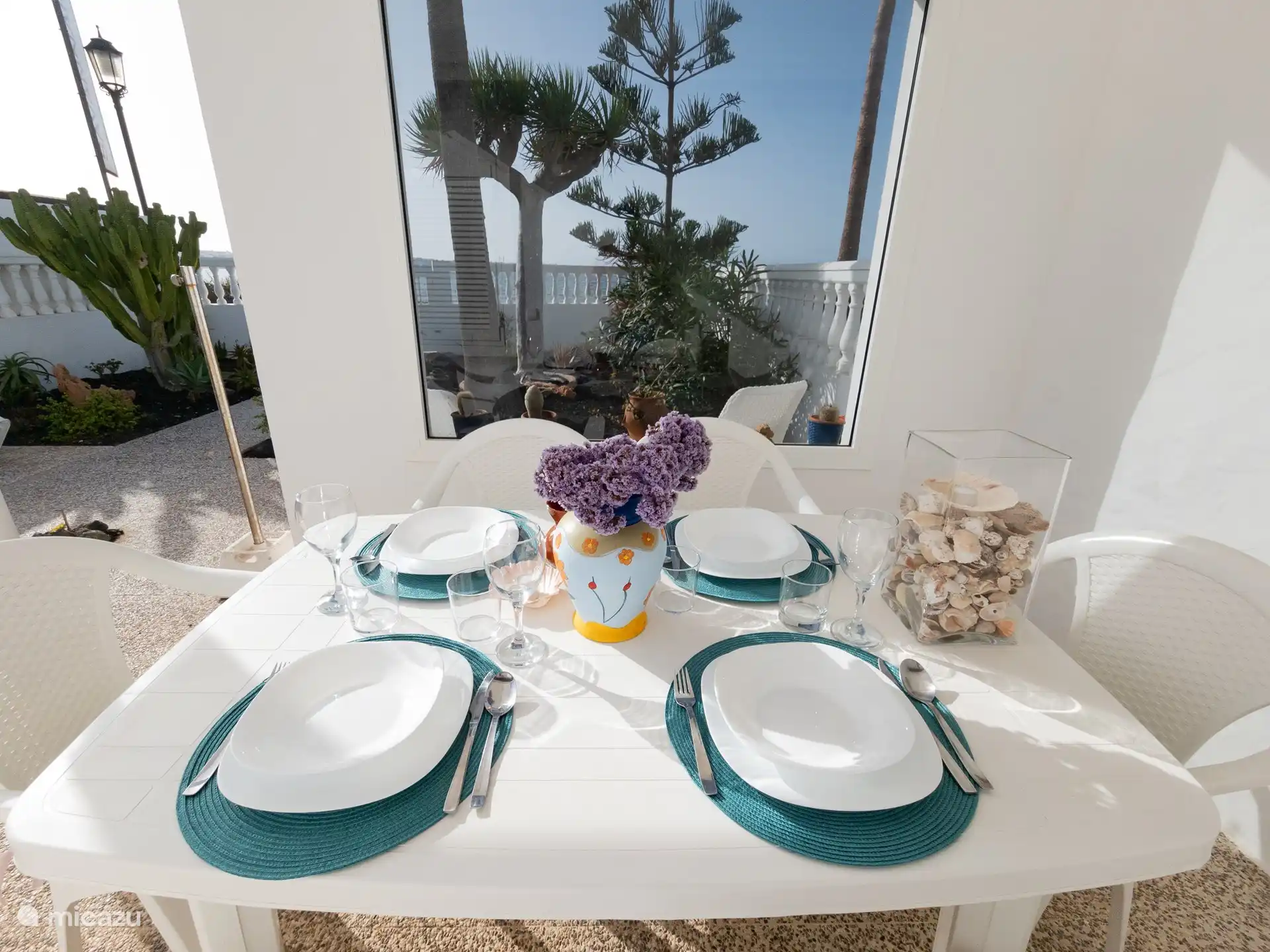 Esszimmer Garten Geschützt vor der Luft. 