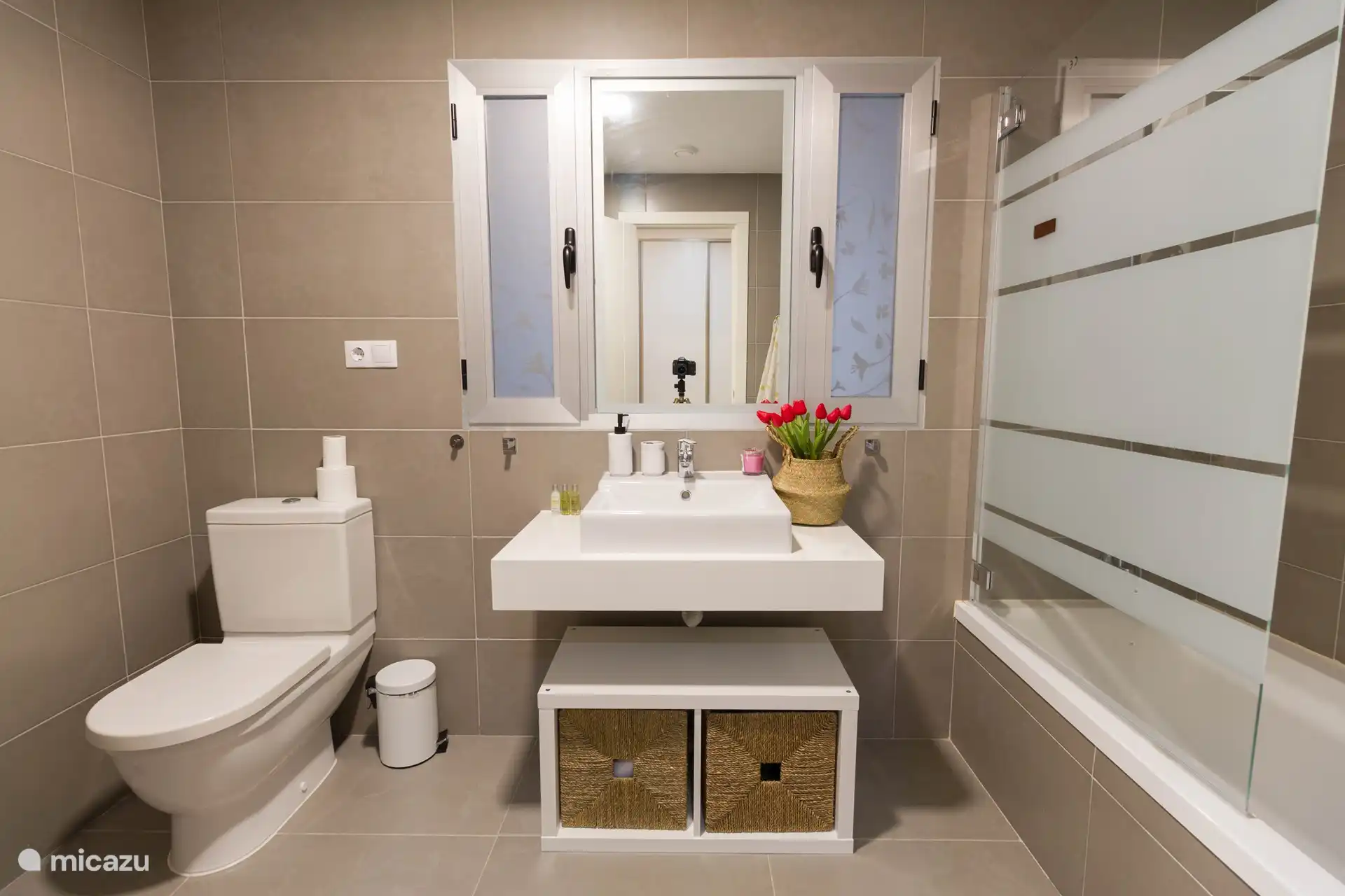 Salle de bain sur la pièce principale, salle de bain attenante