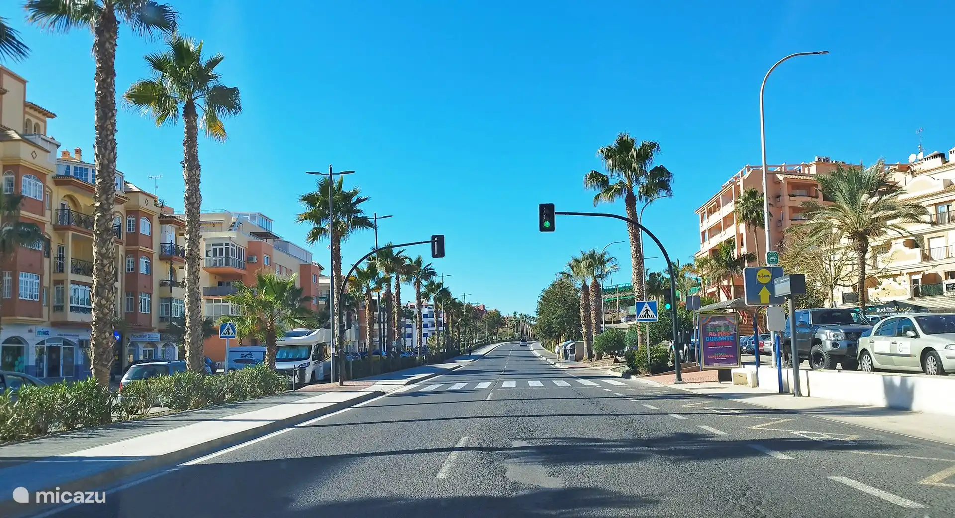 Doorgaande weg richting Torrox Costa