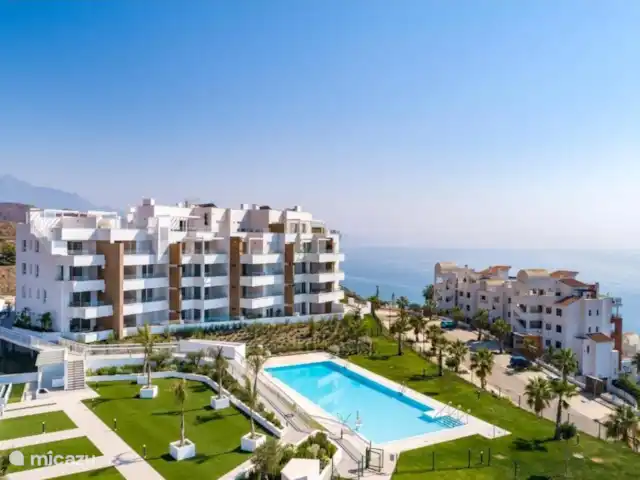 Maravilla Jacaranda Beach View huren in Spanje, Costa del Sol, Torrox-Costa - appartement Het appartementen complex Isea Calaceite met zwembad en ligweide