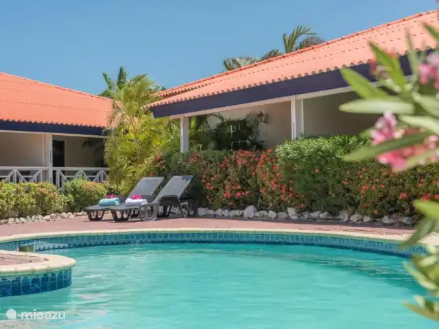Blue Marlin Resort 1 | Curaçao, Banda Ariba (est), Mambo Beach - maison de vacances Belle piscine entourée d’un joli jardin.