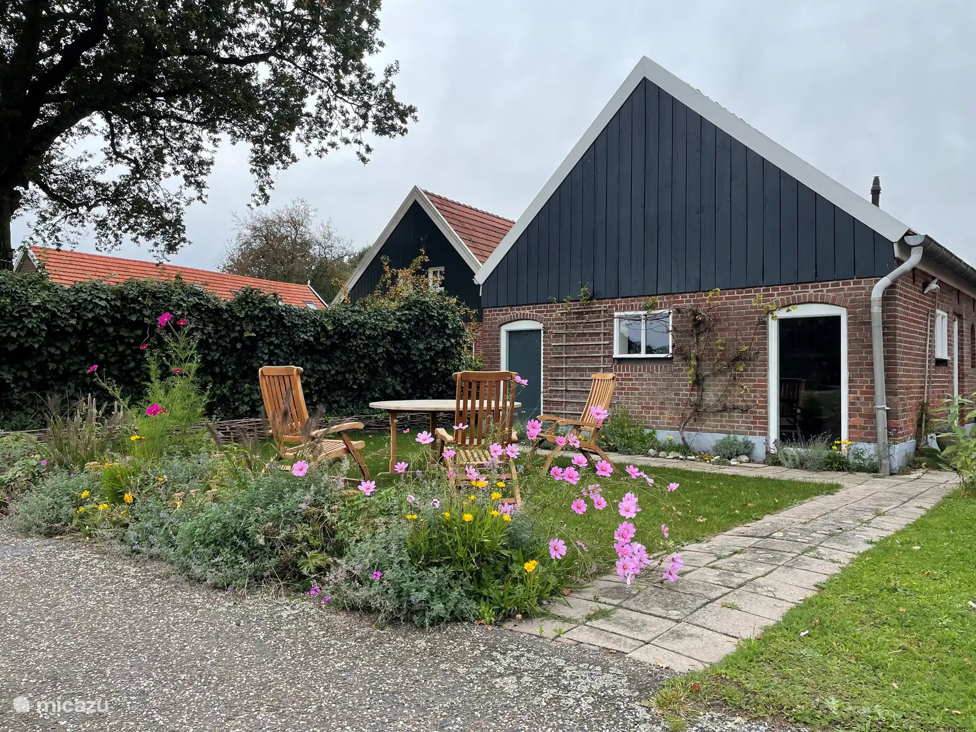 Vorderseite des Ferienhauses 