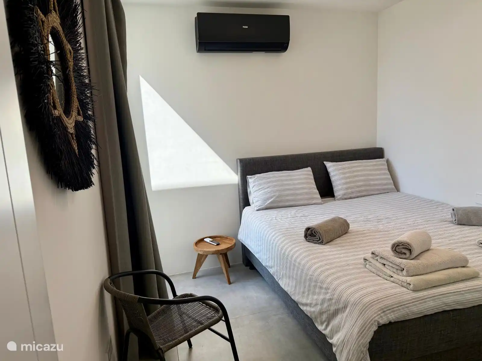 1 of the 3 bedrooms with air conditioning