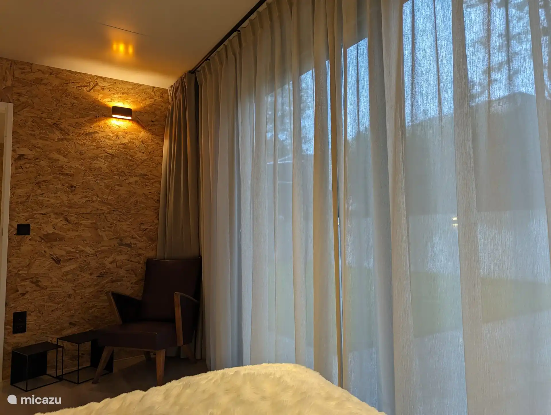 Sheer curtains for extra privacy