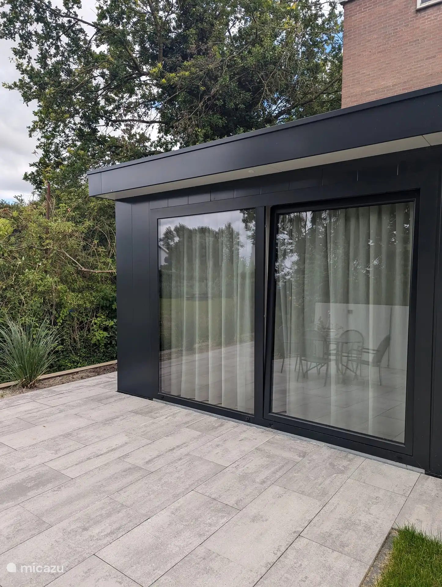 Sliding doors to bedroom