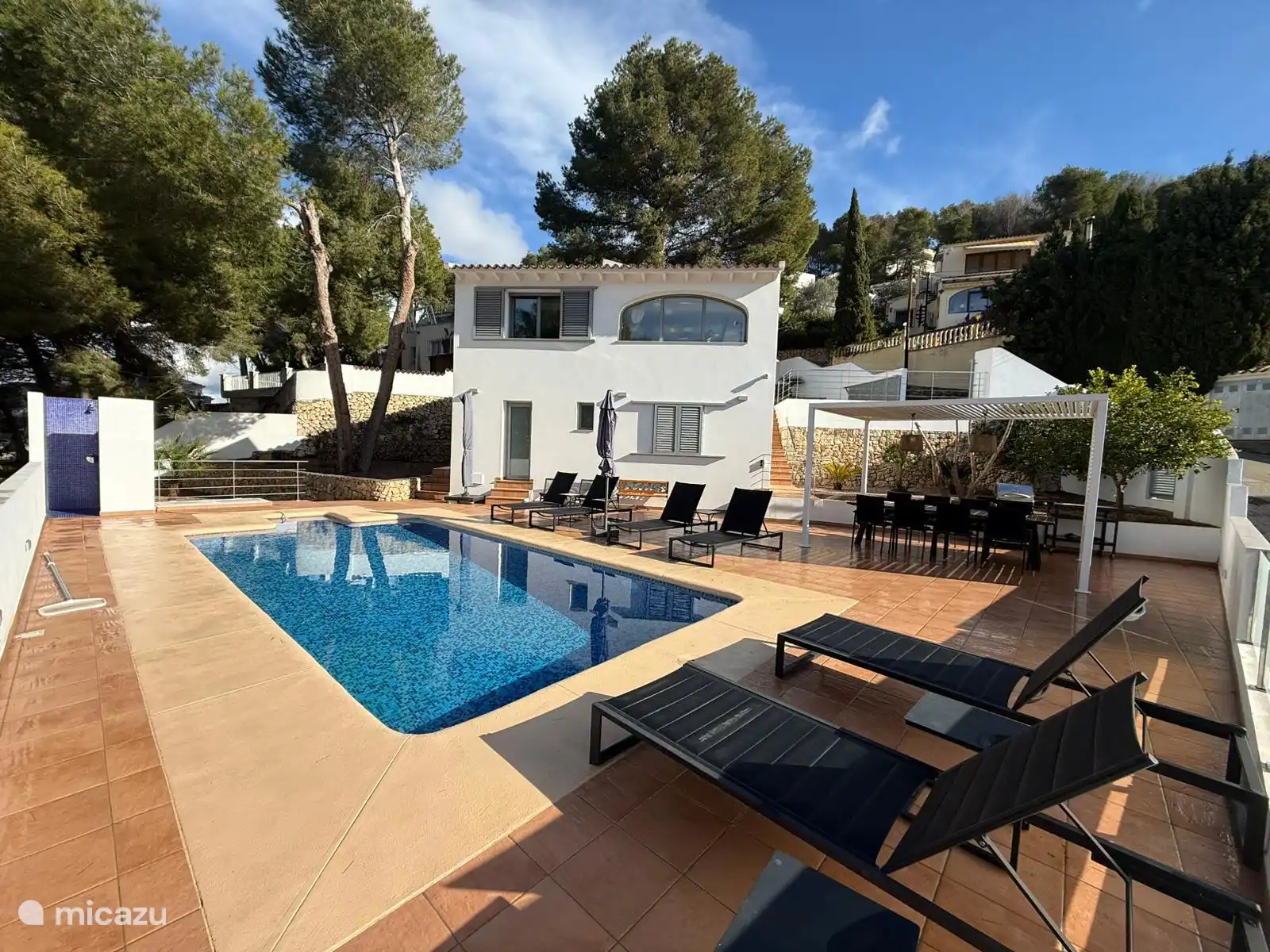 Walking, Spain, Costa Blanca, Moraira, villa Casa Rembrandt Moraira private pool
