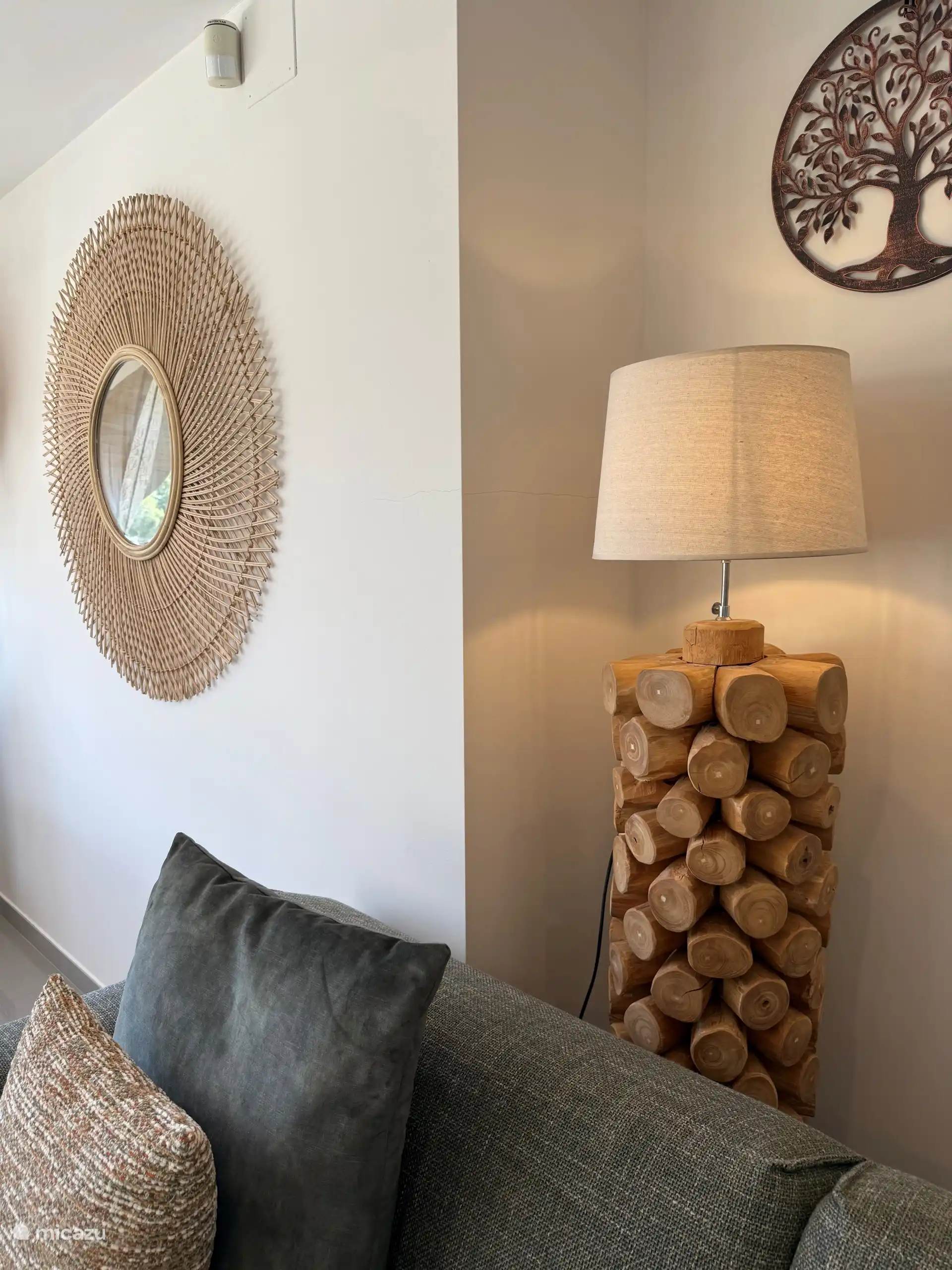 The villa is modernly furnished