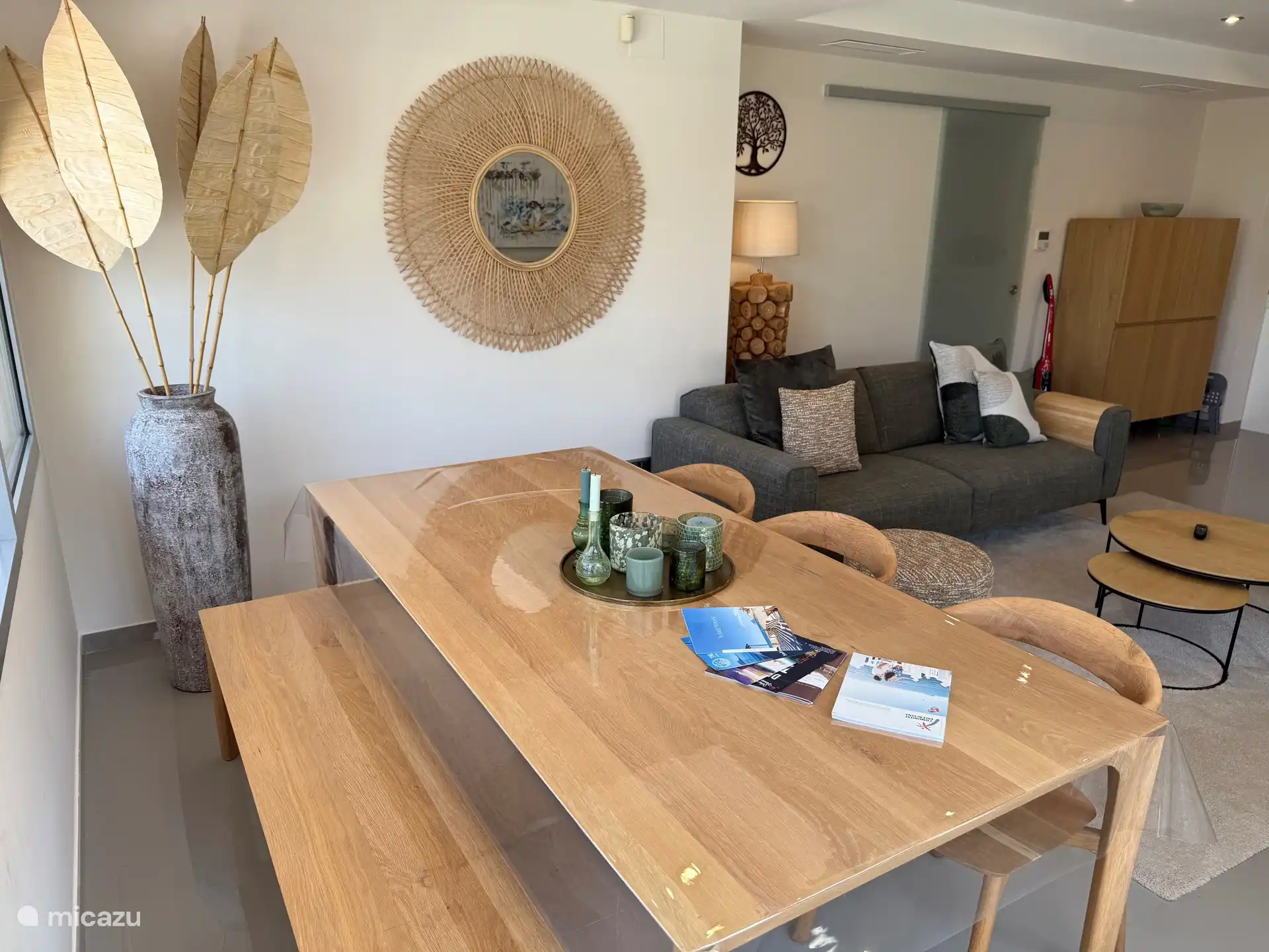 The living-dining room