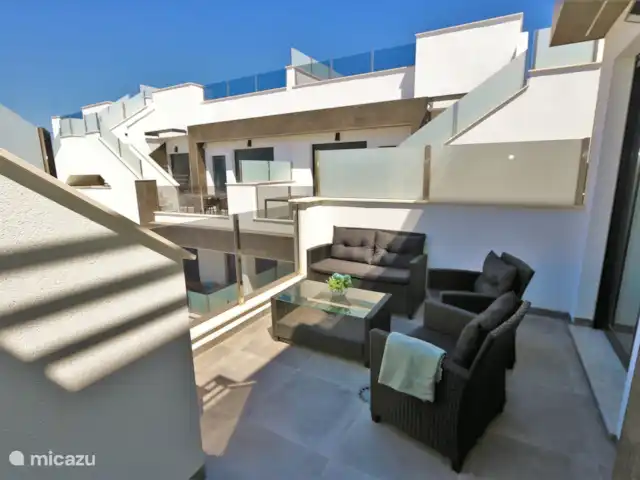 Precioso ático en el centro en España, Murcia, San Pedro del Pinatar - penthouse Balcón con set de salón