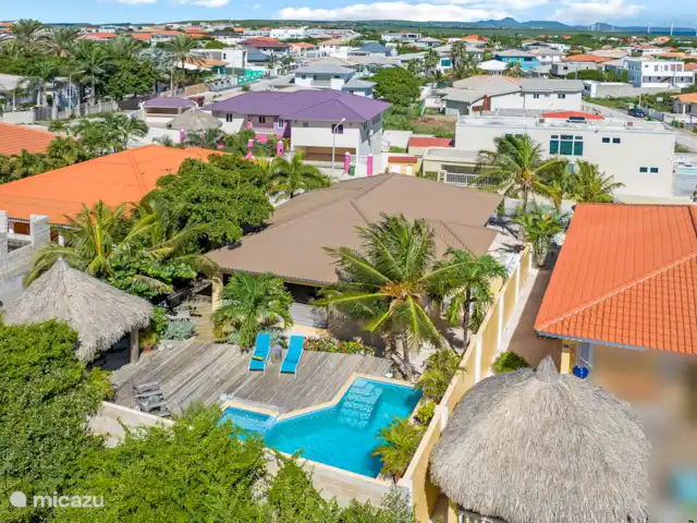 Casa Rubio | Curaçao, Banda Abou (ouest), Big Mountain - villa Photo d’au-dessus de la cour