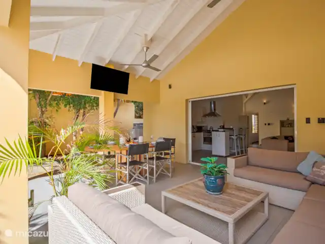 Casa Rubio | Curaçao, Banda Abou (ouest), Big Mountain - villa Table à manger et coin salon
