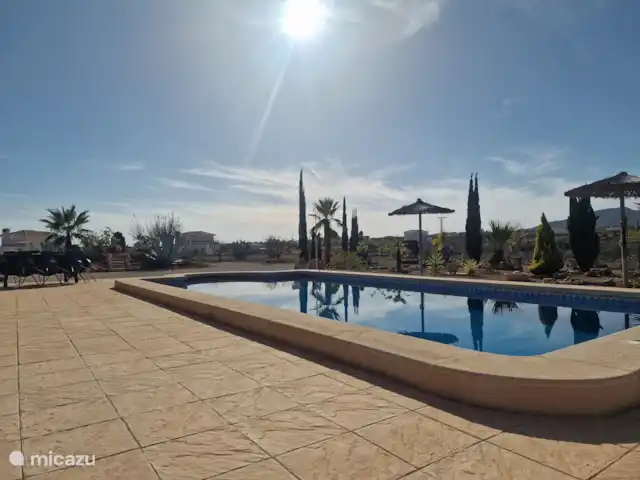 Villa Candelaria en España, Murcia, Murcia - villa Esta foto fue tomada a mediados de noviembre de 2024. Preciosos 20 grados en la piscina