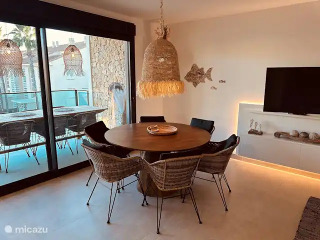 Beach House (Penthouse + Rooftop) huren in Spanje, Costa Blanca, Jávea - appartement Eettafel Woonkamer